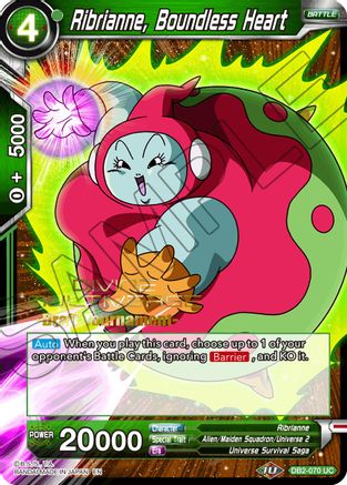 Ribrianne, Boundless Heart (Divine Multiverse Draft Tournament) (DB2-070) - Tournament Promotion Cards