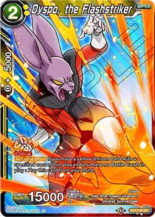 Dyspo, the Flashstriker (EX12-05) - Expansion Deck Box Set 12 Universe 11 Unison