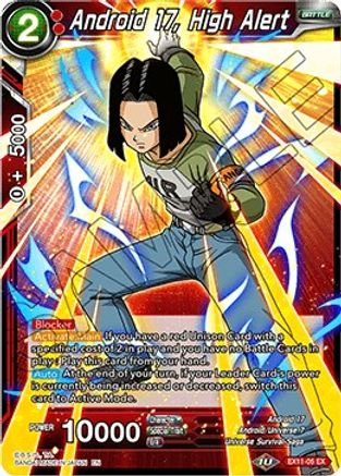 Android 17, High Alert (EX11-05) - Expansion Deck Box Set 11 Universe 7 Unison