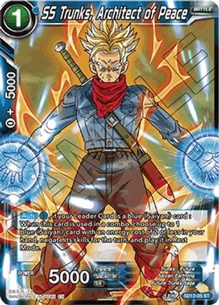 SS Trunks, Architect of Peace (SD12-05) - Rise of the Unison Warrior Foil
