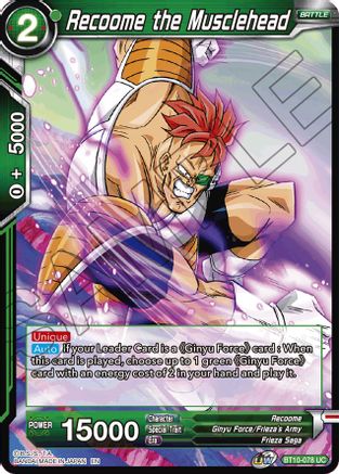 Recoome the Musclehead (BT10-078) - Rise of the Unison Warrior