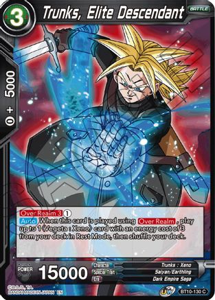 Trunks, Elite Descendant (BT10-130) - Rise of the Unison Warrior Foil