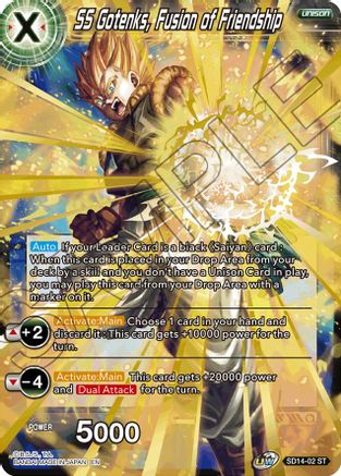 SS Gotenks, Fusion of Friendship (SD14-02) - Rise of the Unison Warrior