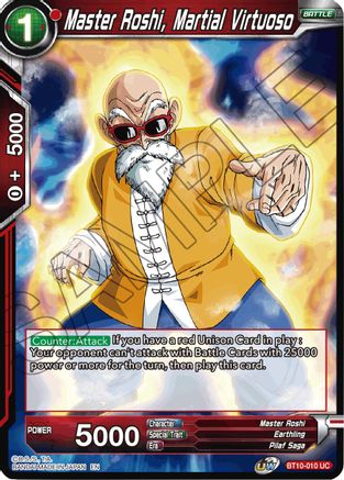 Master Roshi, Martial Virtuoso (BT10-010) - Rise of the Unison Warrior Foil