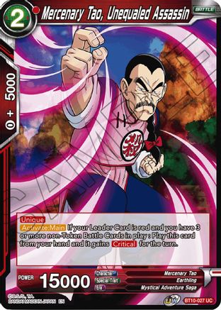 Mercenary Tao, Unequaled Assassin (BT10-027) - Rise of the Unison Warrior Foil