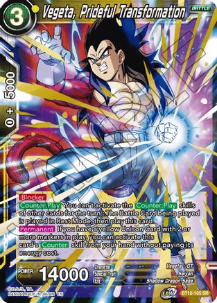 Vegeta, Prideful Transformation (BT10-105) - Rise of the Unison Warrior