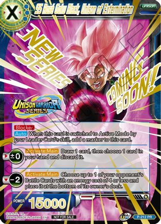 SS Rose Goku Black, Unison of Extermination (Hot Stamped) (P-212) - Promotion Cards