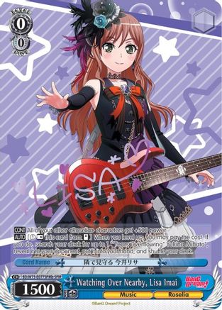 Watching Over Nearby, Lisa Imai (SPM) (B) (BD/W73-E077SPMb SPM) - BanG Dream! Vol.2