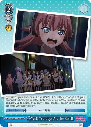Yes!! You Guys Are the Best!! (BD/W73-E095 U) - BanG Dream! Vol.2