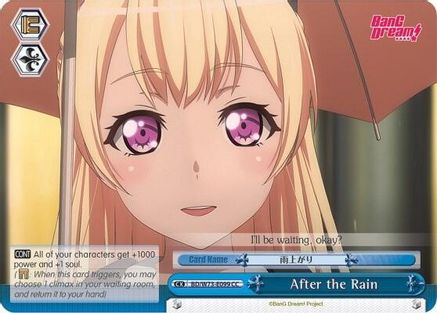 After the Rain (BD/W73-E099 CC) - BanG Dream! Vol.2
