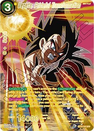 Vegeta, Prideful Transformation (SPR) (BT10-105) - Rise of the Unison Warrior