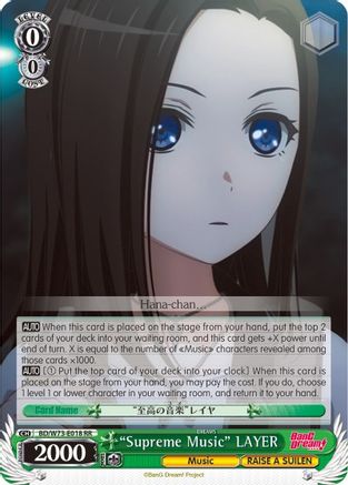 "Supreme Music" LAYER (BD/W73-E018 RR) - BanG Dream! Vol.2