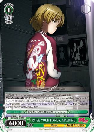 RAISE YOUR HANDS, MASKING (BD/W73-E041 C) - BanG Dream! Vol.2