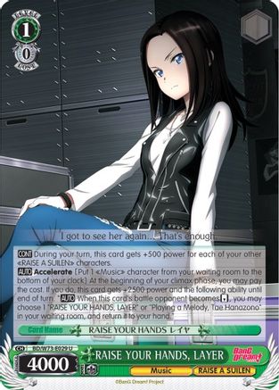RAISE YOUR HANDS, LAYER (BD/W73-E029 U) - BanG Dream! Vol.2