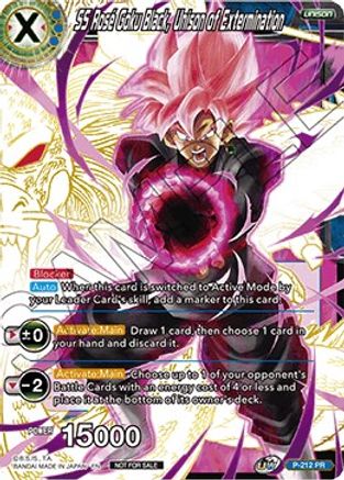 SS Rose Goku Black, Unison of Extermination (P-212) - Promotion Cards