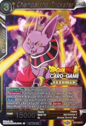 Champa the Trickster (BT7-078) - Judge Promotion Cards