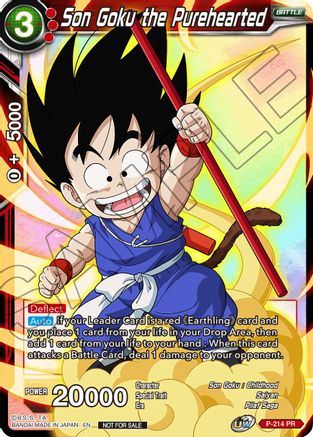 Son Goku the Purehearted (Alternate Art) (P-214) - Promotion Cards