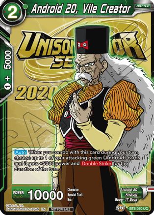 Android 20, Vile Creator (BT5-070) - Tournament Promotion Cards