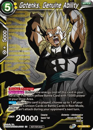 Gotenks, Genuine Ability (P-239) - Promotion Cards