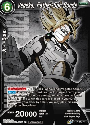 Vegeks, Father-Son Bonds (P-240) - Promotion Cards