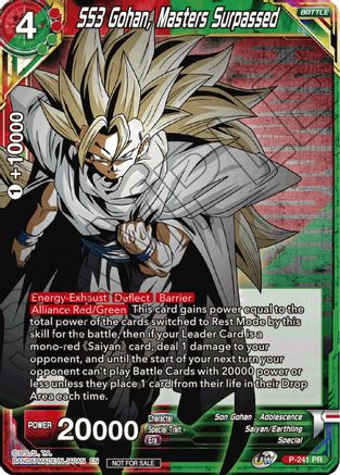 SS3 Gohan, Masters Surpassed (P-241) - Promotion Cards