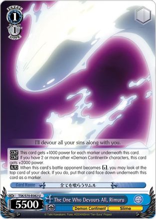 The One Who Devours All, Rimuru (TSK/S70-E082 U) - That Time I Got Reincarnated as a Slime