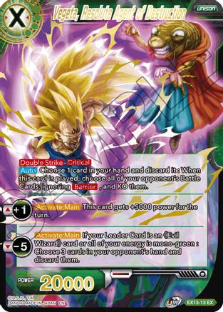 Vegeta, Resolute Agent of Destruction (EX13-13) - Special Anniversary Set 2020 Foil