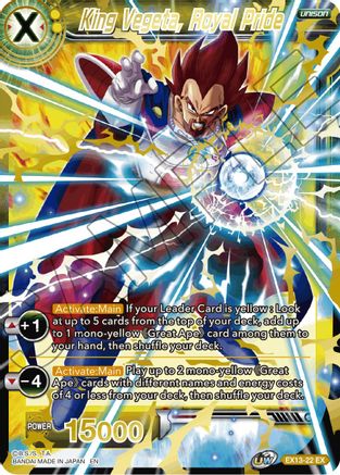 King Vegeta, Royal Pride (EX13-22) - Special Anniversary Set 2020