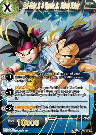 Son Goku Jr. & Vegeta Jr., Saiyan Scions (EX13-30) - Special Anniversary Set 2020 Foil