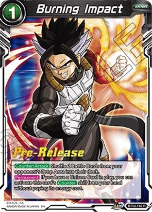 Burning Impact (BT10-142) - Rise of the Unison Warrior PreRelease Cards