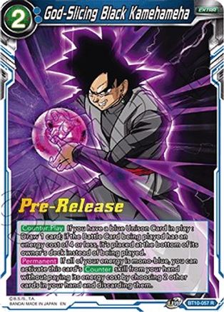 God-Slicing Black Kamehameha (BT10-057) - Rise of the Unison Warrior PreRelease Cards