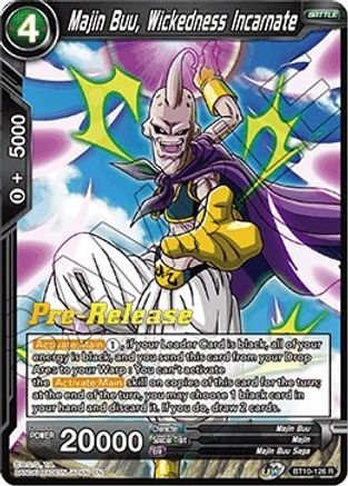 Majin Buu, Wickedness Incarnate (BT10-126) - Rise of the Unison Warrior PreRelease Cards