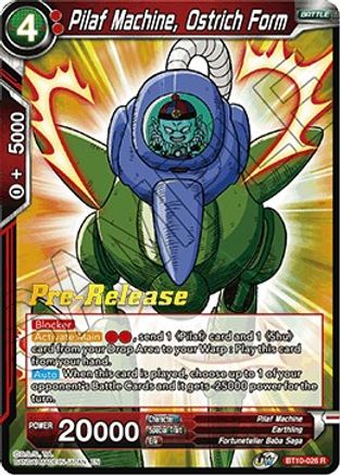 Pilaf Machine, Ostrich Form (BT10-026) - Rise of the Unison Warrior PreRelease Cards