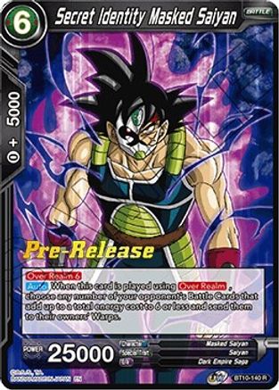Secret Identity Masked Saiyan (BT10-140) - Rise of the Unison Warrior PreRelease Cards