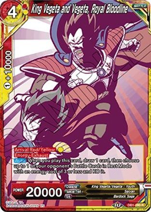 King Vegeta and Vegeta, Royal Bloodline (Alternate Art) (DB1-090) - Special Anniversary Set 2020