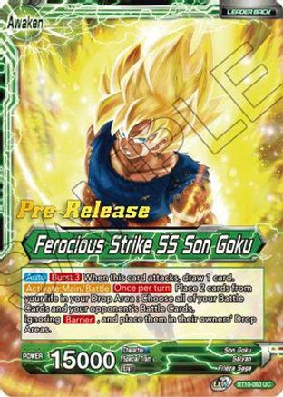 Son Goku // Ferocious Strike SS Son Goku (BT10-060) - Rise of the Unison Warrior PreRelease Cards