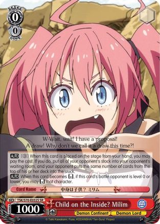 Child on the Inside? Milim (SR) (TSK/S70-E032S SR) - That Time I Got Reincarnated as a Slime
