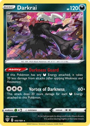 Darkrai 105/189 Deck Exclusives - Rare