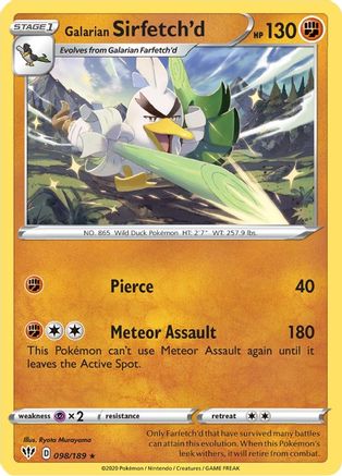 Galarian Sirfetch'd 098/189 - Holofoil Deck Exclusives - Holo Rare