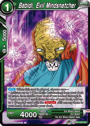 Babidi, Evil Mindsnatcher (BT11-071) - Vermilion Bloodline Foil