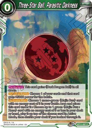 Three-Star Ball, Parasitic Darkness (BT11-087) - Vermilion Bloodline