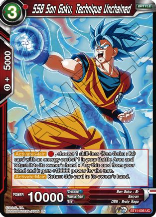 SSB Son Goku, Technique Unchained (BT11-006) - Vermilion Bloodline Foil