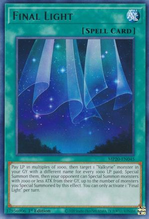Final Light (MP20-EN045) - 2020 Tin of Lost Memories 1st Edition