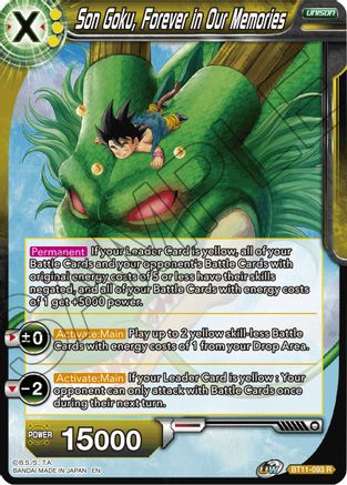 Son Goku, Forever in Our Memories (BT11-093) - Vermilion Bloodline