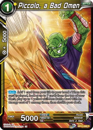 Piccolo, a Bad Omen (BT11-098) - Vermilion Bloodline