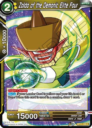 Zoldo of the Demonic Elite Four (BT11-109) - Vermilion Bloodline