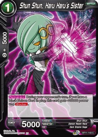 Shun Shun, Haru Haru's Sister (BT11-143) - Vermilion Bloodline Foil