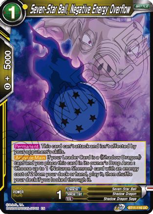 Seven-Star Ball, Negative Energy Overflow (BT11-116) - Vermilion Bloodline