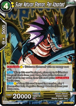 Super Naturon Shenron, Pan Absorbed (BT11-113) - Vermilion Bloodline