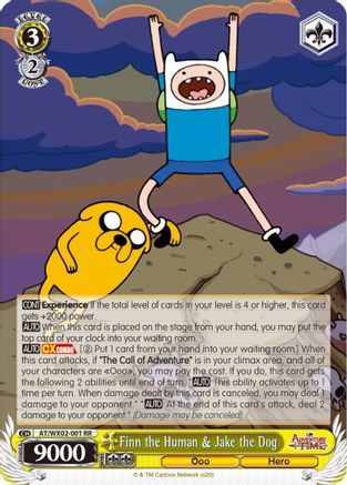 Finn the Human & Jake the Dog (AT/WX02-001 RR) - Adventure Time